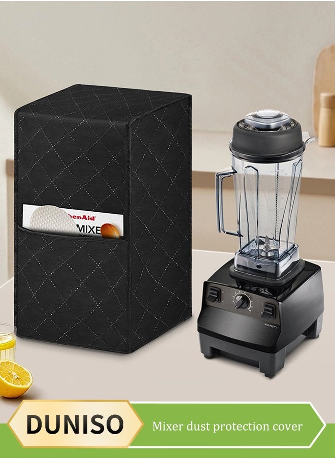 DUNISO Stand Mixer Dust Cover, kitchen mixer cover, thick protective cover, waterproof and stain resistant, suitable for most mixers, 23*18*41cm, black  - Image 1