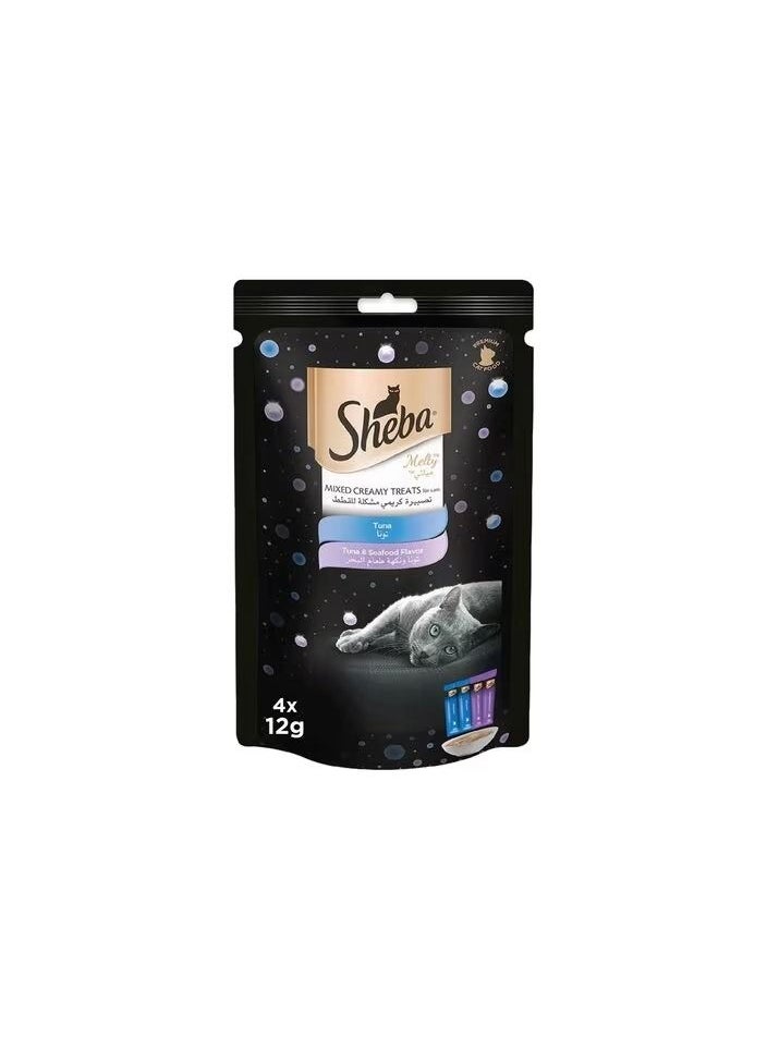Sheba Melty Maguro Single Tuna Mixed Cat Food 48g