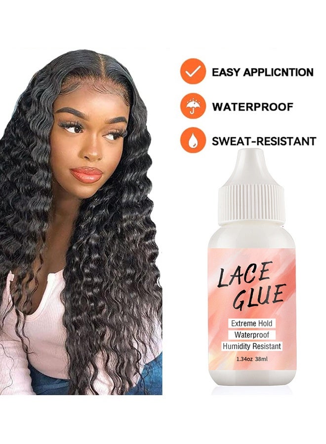 WodeMate Lace Wig Glue And Adhesive Remover,Lace Wig Glue Set Safe Non-Toxic Glue, Waterproof Invisible Bonding, Perfect Combination For Front Lace Wigs - Image 4