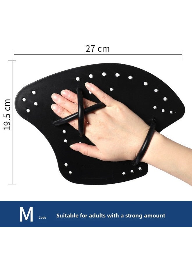 Generic Axe Webbed Swimming Paddle Professional Freestyle Training Special Equipment Portable Wholesale-Color:M Size Black - Image 1