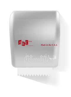 Generic Manual Roll Paper Dispenser | Jumbo & Maxi-Roll Auto-Cut Tissue Dispensing Mechanism | Wall-Mountable | Suitable For Homes, Bathrooms, Kitchens, & More | White 