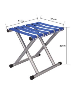 SEVIA SEVIA Folding Camping Stool Lightweight Camp Stool Collapsible Camping Stool for Travel Garden Hiking Fishing Metal Polyester Folding Stool  - Image 3