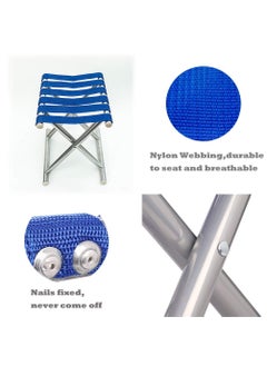 SEVIA SEVIA Folding Camping Stool Lightweight Camp Stool Collapsible Camping Stool for Travel Garden Hiking Fishing Metal Polyester Folding Stool  - Image 4