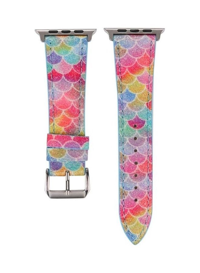 NIBEMINENT Ethnic Replacement Watchband For Apple Watch 1/2/3 42mm Multicolour - Image 2