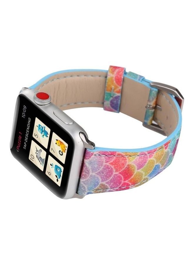 NIBEMINENT Ethnic Replacement Watchband For Apple Watch 1/2/3 42mm Multicolour - Image 5