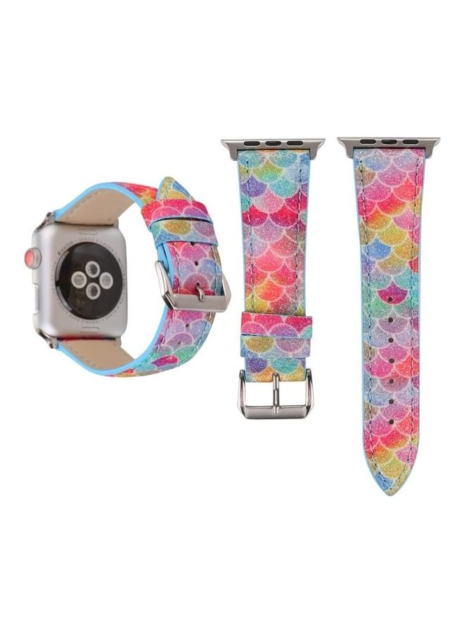 NIBEMINENT Ethnic Replacement Watchband For Apple Watch 1/2/3 42mm Multicolour - Image 1