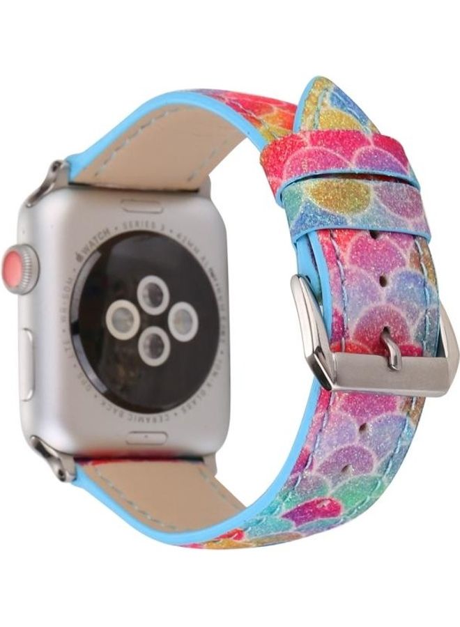 NIBEMINENT Ethnic Replacement Watchband For Apple Watch 1/2/3 42mm Multicolour - Image 4