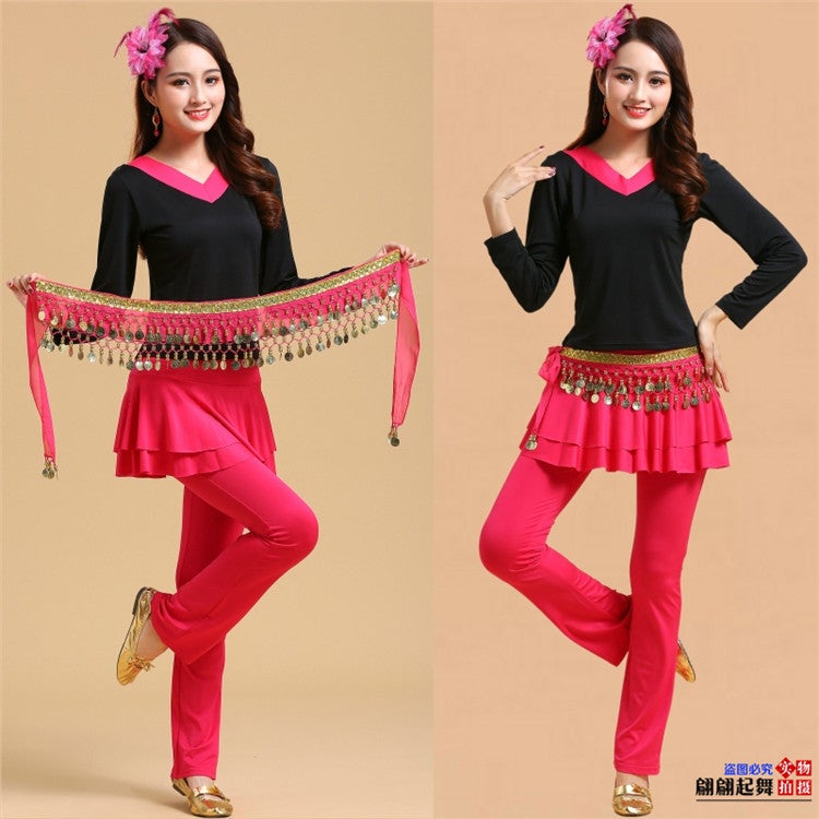 Square Dance Clothing Dancing Clothes Ethnic Dance Yangko Dance Fitness Dance Group Modal New Suit - Image 5