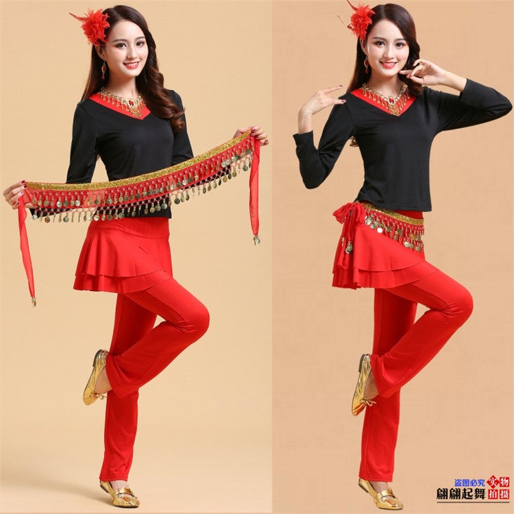 Square Dance Clothing Dancing Clothes Ethnic Dance Yangko Dance Fitness Dance Group Modal New Suit - Image 4