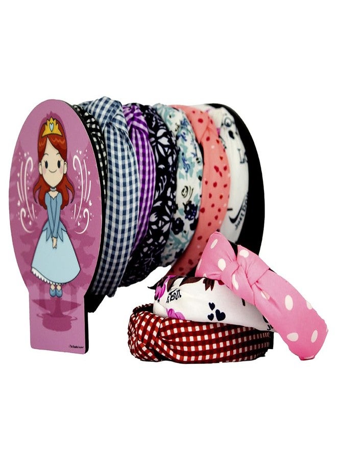 The Rosette Imprint Acrylic Hairband Organiser for Girls Kids Women | Durable Headband Holder | Compact 6 x 8.5 x 7 in Size | Hairband Stand for Girls | Stylish Princess Design - Image 1