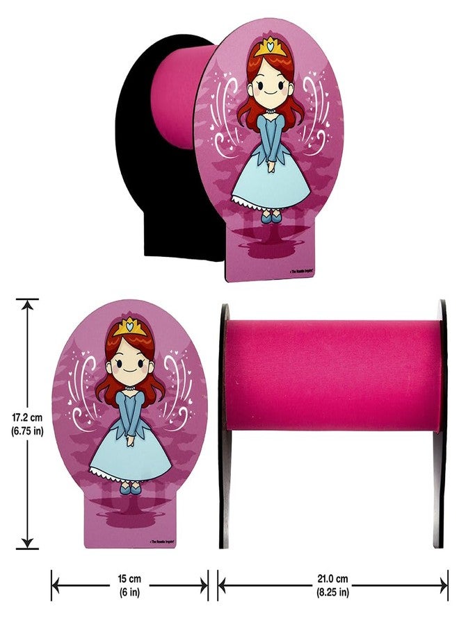 The Rosette Imprint Acrylic Hairband Organiser for Girls Kids Women | Durable Headband Holder | Compact 6 x 8.5 x 7 in Size | Hairband Stand for Girls | Stylish Princess Design - Image 2