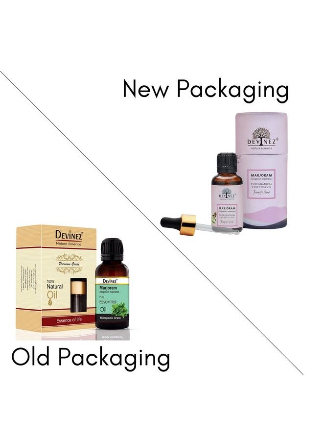 Devinez Marjoram Essential Oil 100% Pure Natural & Undiluted 15Ml In Glass Bottle Rejuvenates Hair Heals Wound Reduce Tension Face Care Body Care Hair Care & Skin Care - Image 3