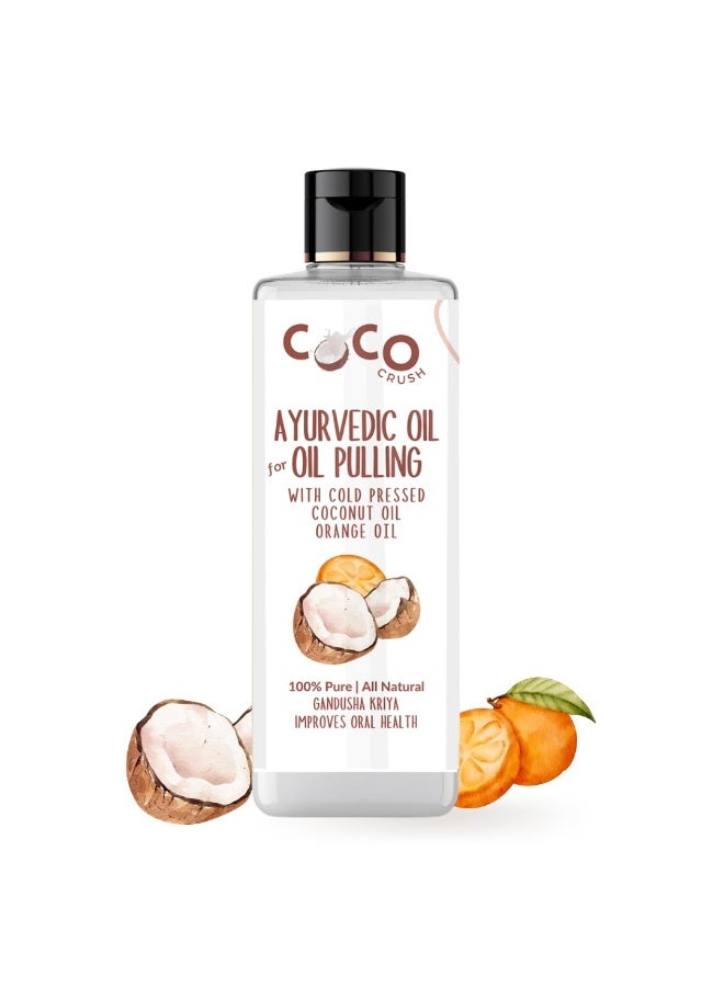 COCO CRUSH Ayurvedic Cold Pressed Coconut Oil for Oil Pulling with Orange Oil | Natural Oral Care with Vitamin C | Supports Healthy Teeth, Gums & Fresh Breath (50ml) - Image 1