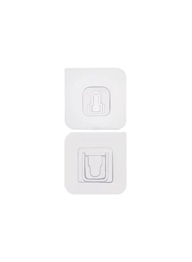 14 قطعة من خطاطيف الحائط الشفافة القوية اللاصقة سهلة التركيب بممصص للمطبخ والحمام - Image 1