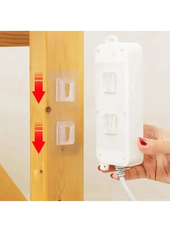 14 قطعة من خطاطيف الحائط الشفافة القوية اللاصقة سهلة التركيب بممصص للمطبخ والحمام - Image 3