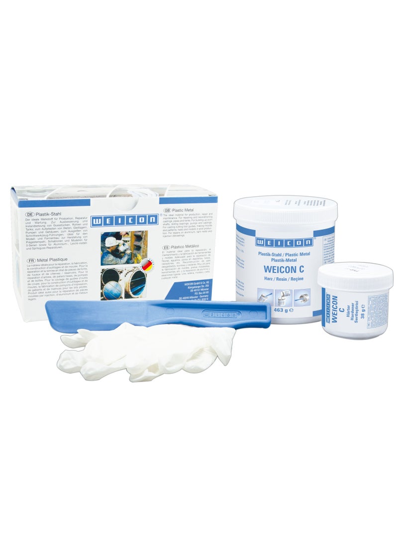 WEICON C Epoxy Resin | 500 g | plastic steel adhesive for industrial use - Image 1
