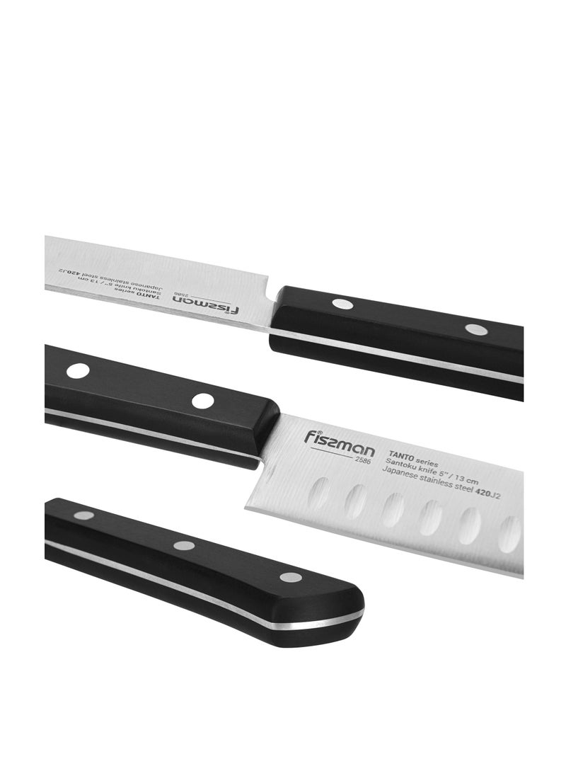 Fissman 5" Santuko Knife 13cm TANTO with Japanese Steel 420J2  - Image 3