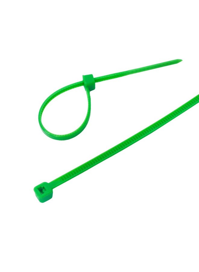 Electronicspices Electronic Spices (2.5mmX100mm) Heavy Duty Industrial Grade Self Locking Cable Zip Ties Green - Pack of 100 - Image 2