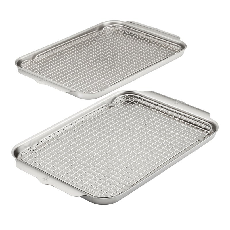 Hestan Hestan Provisions OvenBond  4Piece Triply Sheet Pan  Stainless Steel Cooling Rack Set 