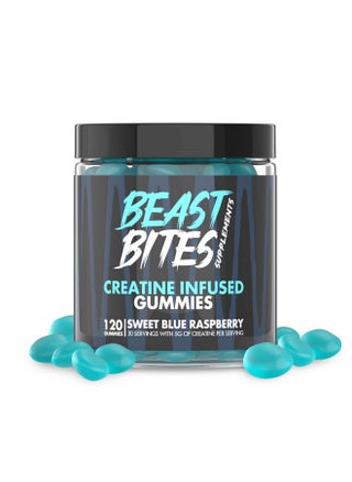 Beast Bites - Creatine Bites - 5G Creatine Monohydrate Per Serving - No Sugar Or Artificial Colors - Low-Calorie, Vegan & Halal - Made In The Usa - Blue Raspberry Flavor - 30 Gummies - pzsku/Z0392B8BF63C70BD04D60Z/45/_/1728310090/9f4cc6f9-76c5-4ea6-a8cb-ba9f10c5e3ab