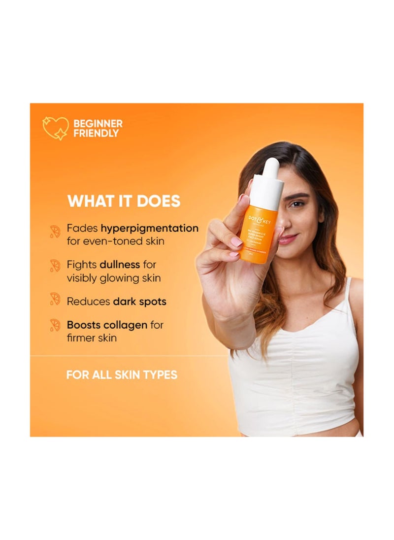 Dot & Key - DOT & KEY Dot&Key 10% Vitamin C + E,5% Niacinamide Serum|Vitamin C Serum For Glowing Skin|Fades Pigmentation & Dark Spots|Vit C Serum With Blood Orange&Pumpkin |30Ml - Image 1