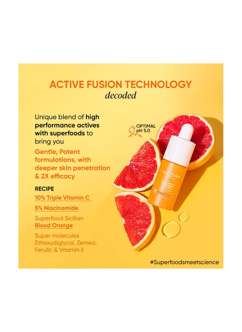 Dot & Key - DOT & KEY Dot&Key 10% Vitamin C + E,5% Niacinamide Serum|Vitamin C Serum For Glowing Skin|Fades Pigmentation & Dark Spots|Vit C Serum With Blood Orange&Pumpkin |30Ml - Image 1