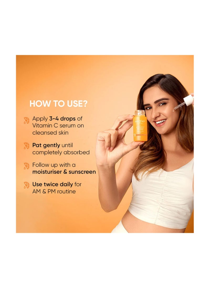 Dot & Key - DOT & KEY Dot&Key 10% Vitamin C + E,5% Niacinamide Serum|Vitamin C Serum For Glowing Skin|Fades Pigmentation & Dark Spots|Vit C Serum With Blood Orange&Pumpkin |30Ml - Image 1