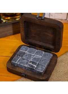 Joy Kitchen Wooden Boxed Whiskey Stone Set 