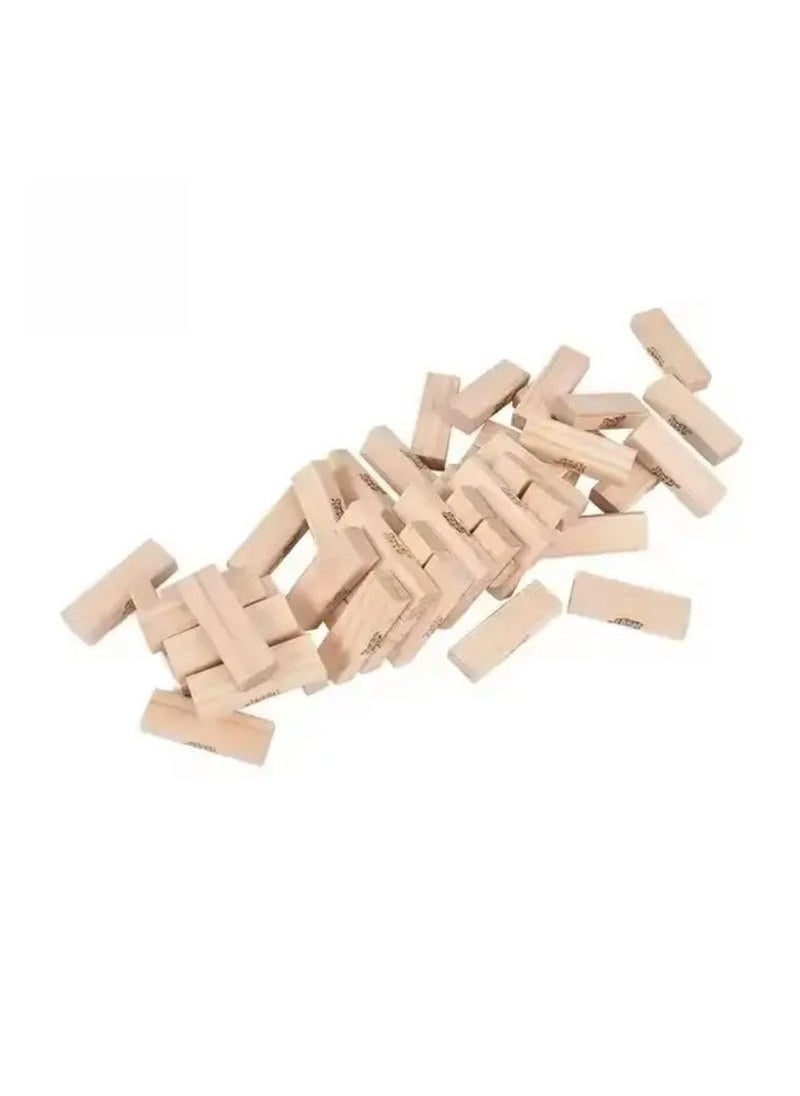Zashe Classic Genuine Hardwood Stacking Tower Game – Fun Family Game for Kids Ages 6+  - Image 2
