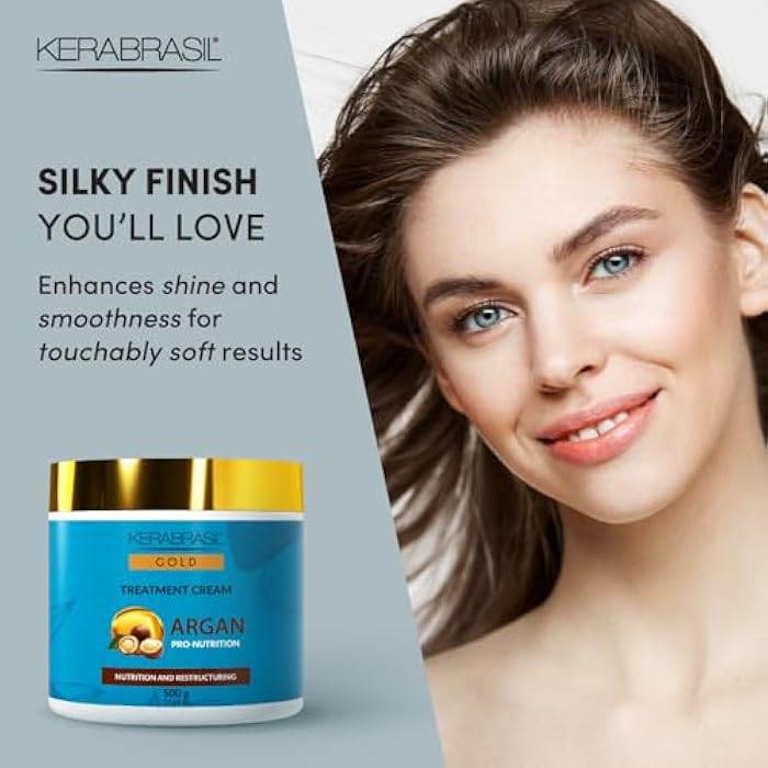 Kerabrasil Argan Oil Nourishing – Enriched with Keratin, Vitamins & Essential Fatty Acids – Gently Cleanses, Helps Revitalize Hair, Adds Softness & Shine (Treatment) - Image 4