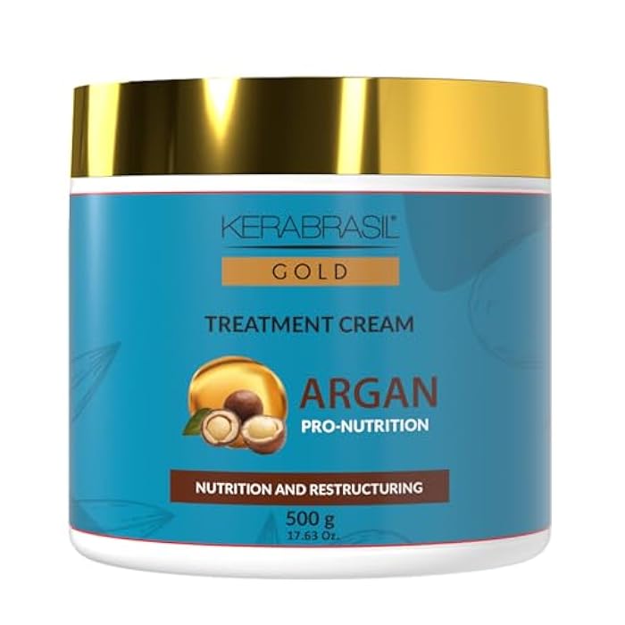 Kerabrasil Argan Oil Nourishing – Enriched with Keratin, Vitamins & Essential Fatty Acids – Gently Cleanses, Helps Revitalize Hair, Adds Softness & Shine (Treatment) - Image 1