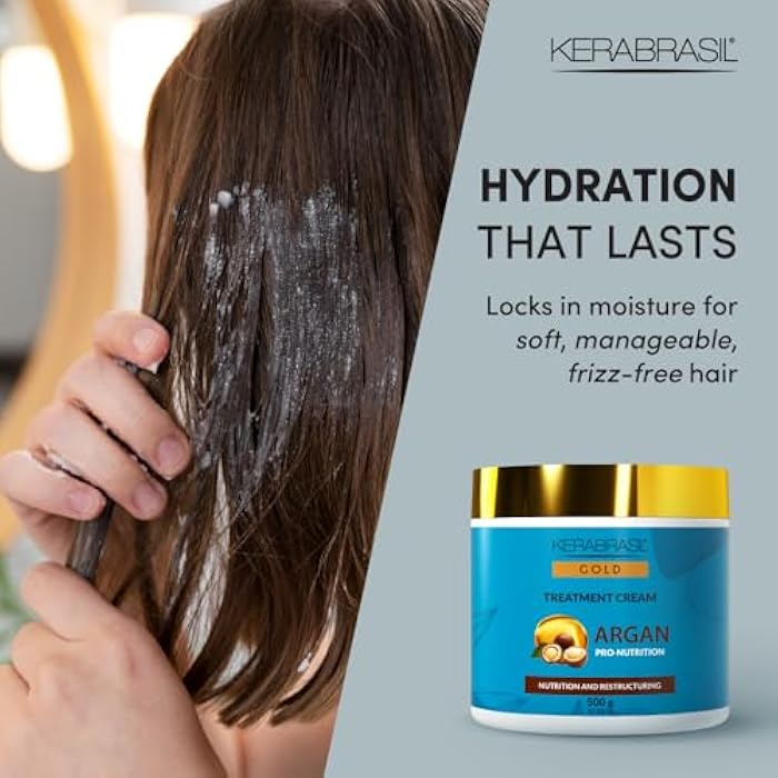 Kerabrasil Argan Oil Nourishing – Enriched with Keratin, Vitamins & Essential Fatty Acids – Gently Cleanses, Helps Revitalize Hair, Adds Softness & Shine (Treatment) - Image 5
