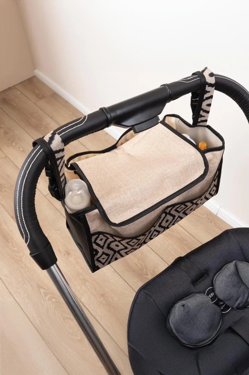 مور بيبي Purple Baby Organizer Stroller Bag (Compatible with All Strollers)