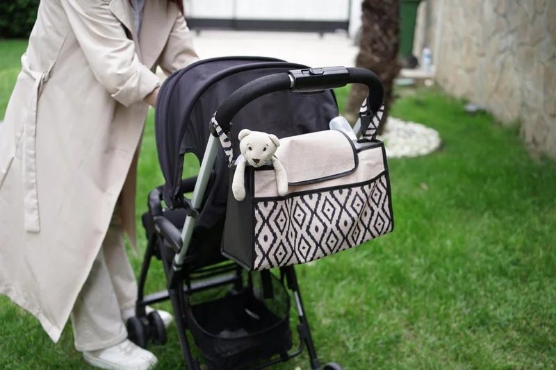 مور بيبي Purple Baby Organizer Stroller Bag (Compatible with All Strollers)