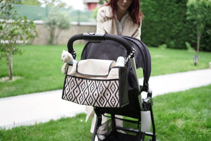 مور بيبي Purple Baby Organizer Stroller Bag (Compatible with All Strollers)