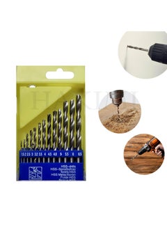 HAKIMI HAKIMI Eternity High Speed Steel Straight Drill Bit for Wood Metal Plastic All size for Manual Drilling Machine 13pcs Set  - Image 2