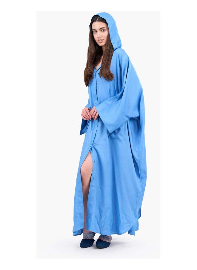 Clue Oversized Hooded Shirt Dress  - Image 1
