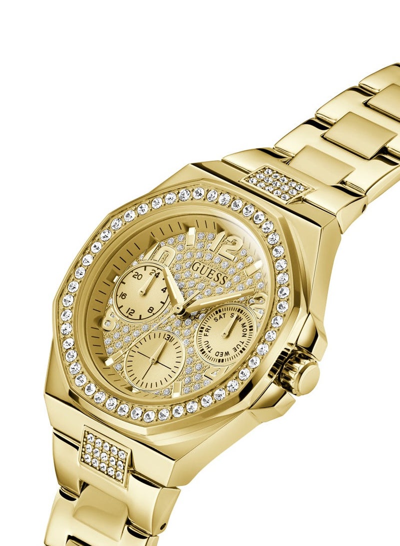 Guess Women’s Gold-Tone Multifunction Watch GW0777L2 - Image 4