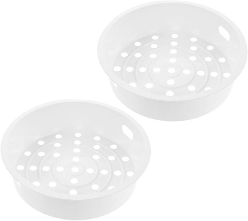 Easy daily handling design 2pcs Rice Cooker Steamer Basket Rack for 4/5l Electric Cooker, Stainless Steel Vegetable and Dumplings Food Steamer Accessory for Kitchen Cooking Spec upgraded improved quality - Image 1