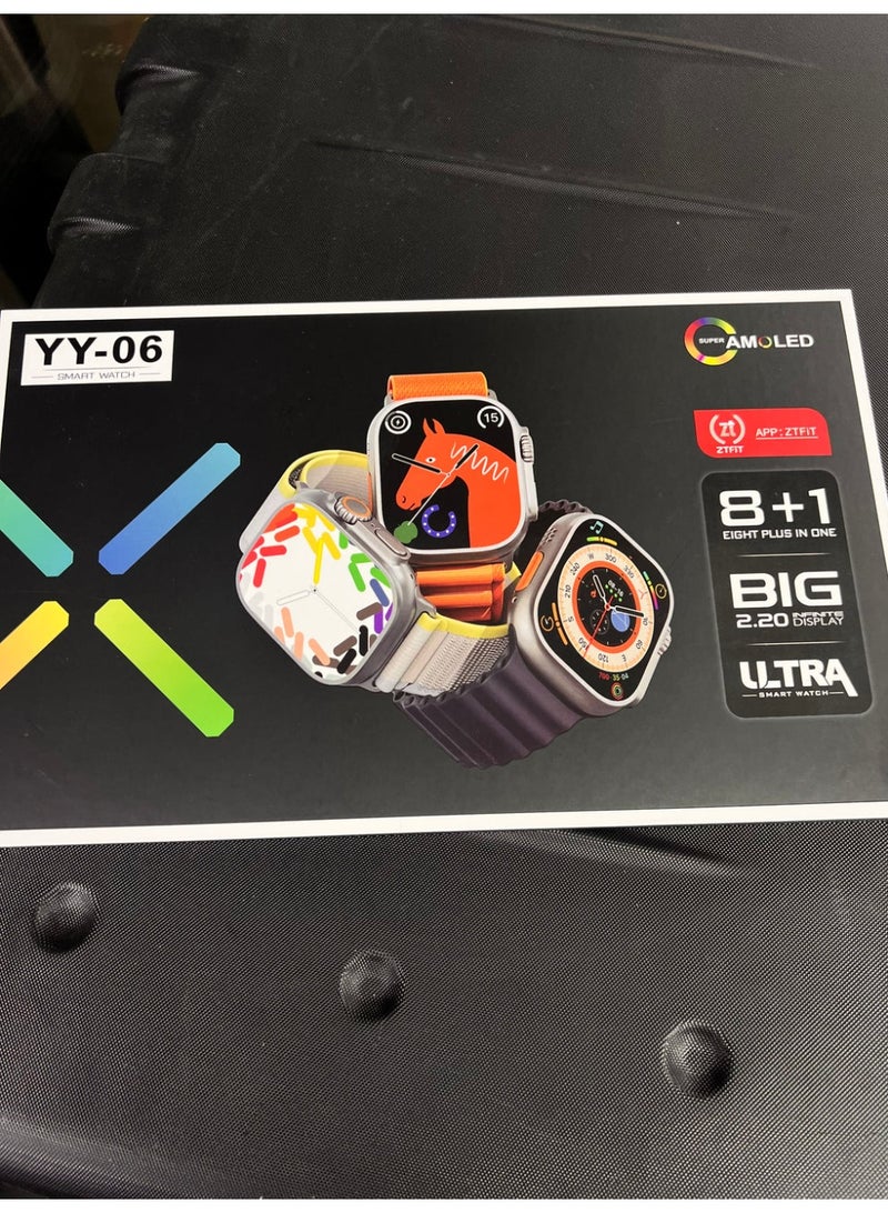 YY06 Ultra  Smart Watch 2.20 inch  Super Amoled Display 8 Features Bluetooth Calling Fitness Tracker - Image 5