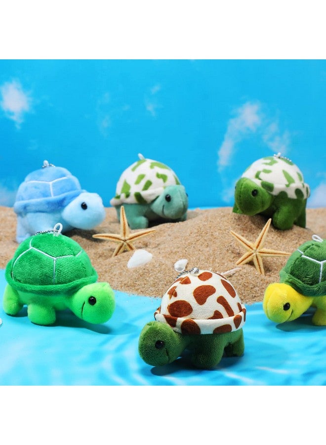Hungdao 36 Pcs Mini Turtle Stuffed Toy Bulk Small Turtle Plush Toys Soft Cute Stuffed Animal Decorations Animal Sea Party Favor for Adults Ocean Themed Birthday Supplies, 2.7 x 3.7 Inch - Image 2
