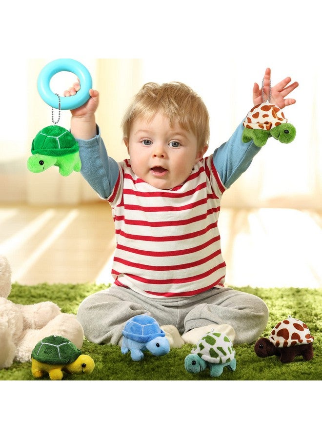 Hungdao 36 Pcs Mini Turtle Stuffed Toy Bulk Small Turtle Plush Toys Soft Cute Stuffed Animal Decorations Animal Sea Party Favor for Adults Ocean Themed Birthday Supplies, 2.7 x 3.7 Inch - Image 5