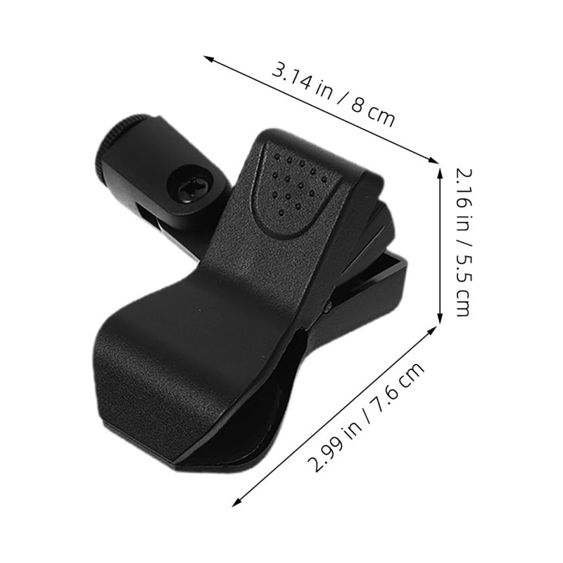 10pcs Black Microphone Clip Holder for Stands and Desks Portable Cable Clips for Live Streaming and Meetings - Image 3