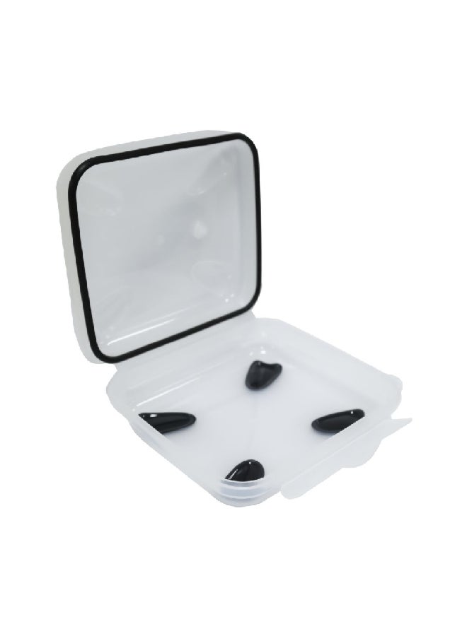 smash 2-Piece Hinged Lid Leakproof Air Tight Sandwich and Snack Box Clear and Black 6 x 24 x 16 cm 11246 - Image 5