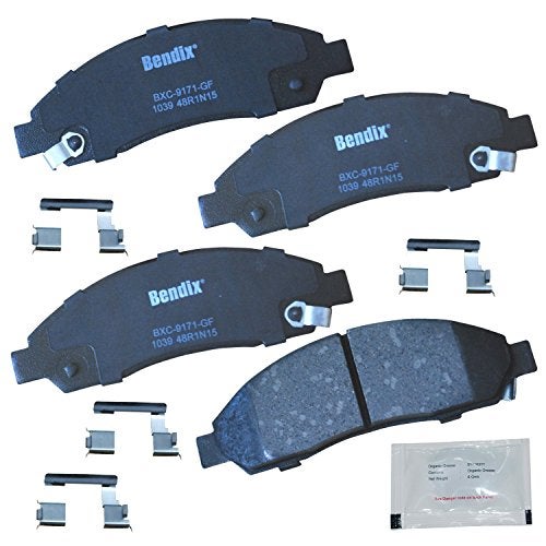 Bendix Priority1 CFC1039 Ceramic Front Brake Pads for Chevrolet Colorado 2008-2004, GMC Canyon 2008-2004, Isuzu i-280 2006, i-290 2008-2007, i-350 2006, i-370 2008-2007 - Image 1