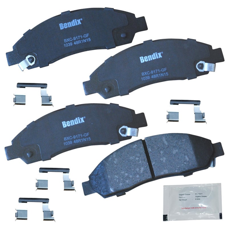 Bendix Priority1 CFC1039 Ceramic Front Brake Pads for Chevrolet Colorado 2008-2004, GMC Canyon 2008-2004, Isuzu i-280 2006, i-290 2008-2007, i-350 2006, i-370 2008-2007 - Image 3