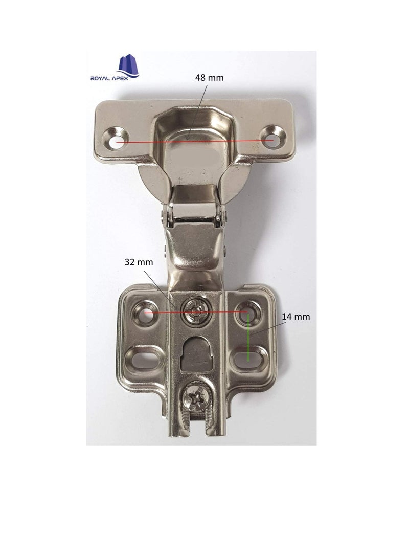 110 Degree Angle Adjustable Stainless Steel Cabinet Door Concealed Cabinet Hinge Full Overlay Half Overlay Inset Hinges (6, Inset) - Image 3
