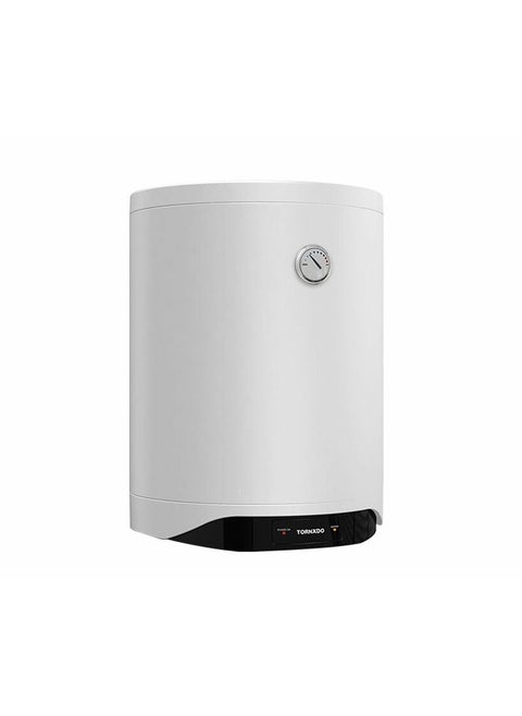 TORNADO Electric Water Heater 50 Liter, Enamel, LED lamp, White TEEE-50MW