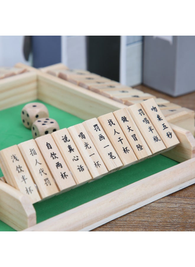Double-sided Digital Four-sided Flip Card Game Chess Wooden Children's Educational Game Computing Early Education Toys - Image 5