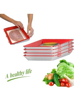 Wishbone Wishbone Food Fresh Keeping Cover Clever Tray Creative Food Plastic Preservation Tray Kitchen Storage Container for Long Food Freshness Preservation  - Image 2